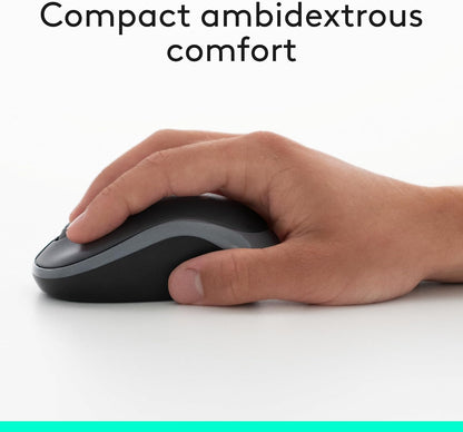 Logitech MK270 Wireless Keyboard and Mouse Combo for Windows, 2.4 GHz Wireless, Compact Mouse, 8 Multimedia and Shortcut Keys, 2-Year Battery Life, for PC, Laptop