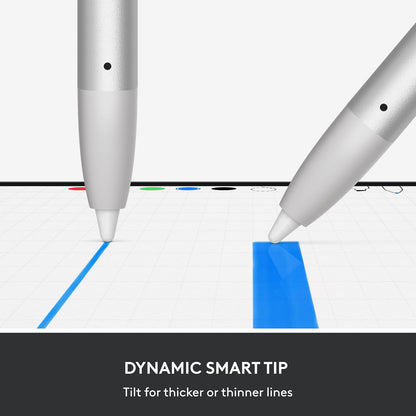 Logitech Crayon Digital Pencil for iPad (iPads with USB-C Ports) Featuring Apple Pencil Technology, No Lag Pixel-Precision, and Dynamic Smart Tip with Fast USB-C Charge - Silver