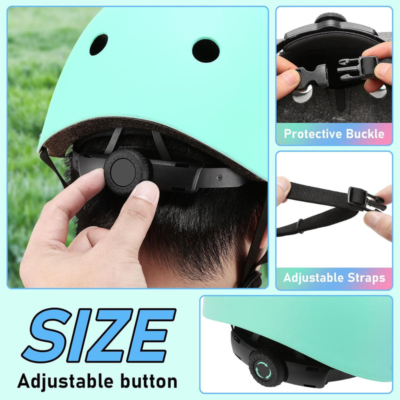 Kids Toddler Bike Helmet, Adjustable Bicycle Helmet for Girls Boys Ages 3-5-8-14 Years Old, Multi-Sports for Cycling Skateboard Scooter Skating