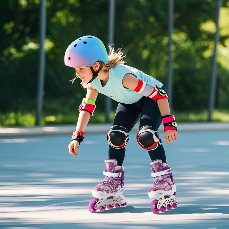 Kids Toddler Bike Helmet, Adjustable Bicycle Helmet for Girls Boys Ages 3-5-8-14 Years Old, Multi-Sports for Cycling Skateboard Scooter Skating