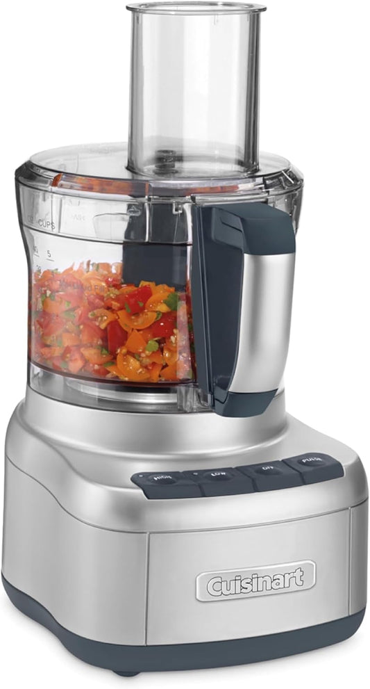 Cuisinart Elemental 8-Cup (2L) Food Processor with Attachments, 350W, Silver (FP-8SVEC)