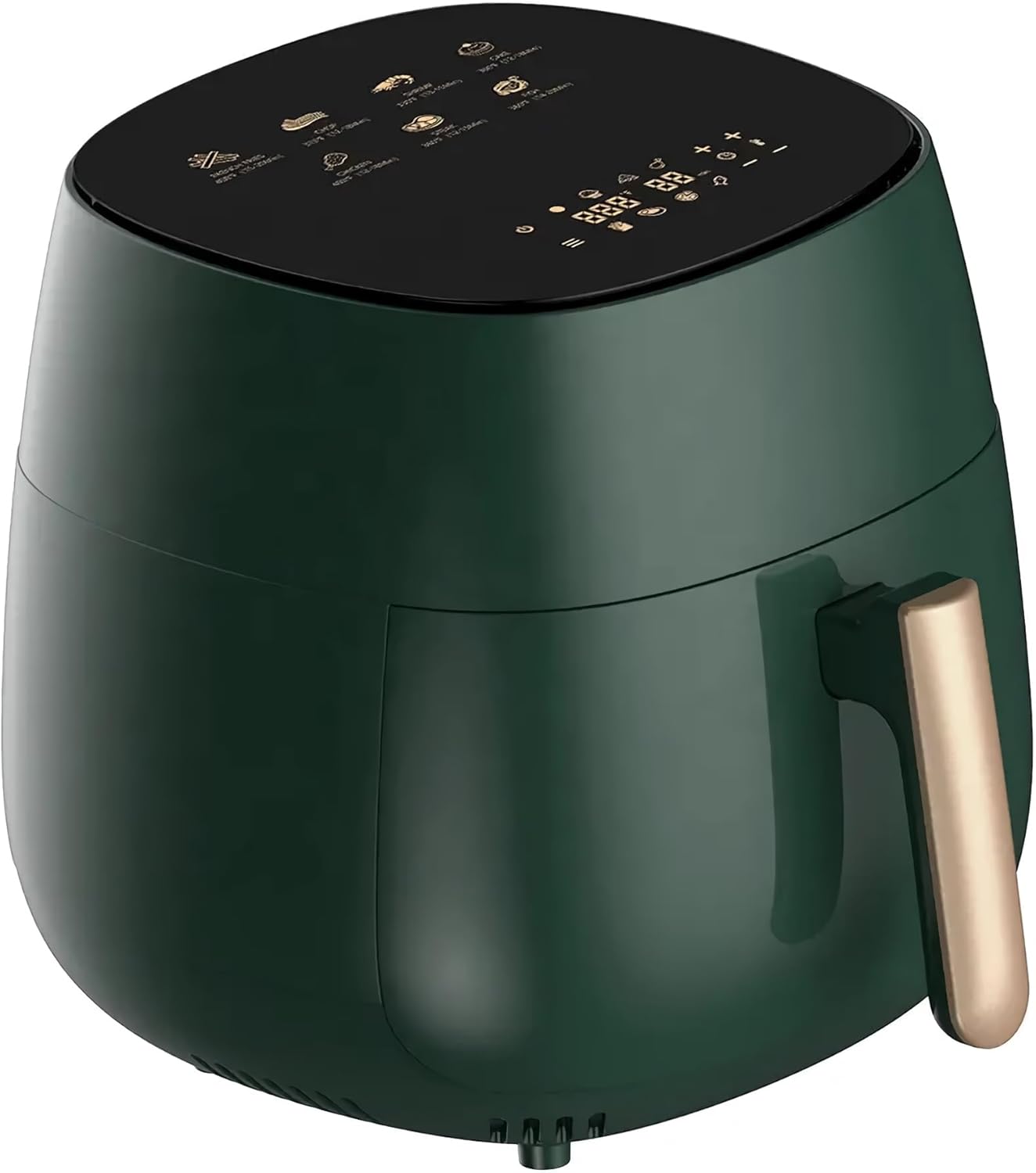 4L Air Fryer, 1400W Compact Air Fryer with 7 Presets, LED Touchscreen, Non-Stick Basket & Auto Shut-Off – AF359-T_Intexca (Green)
