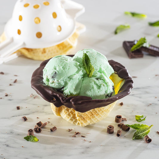Waffle Cone and Bowl Maker- Includes Shaper Roller and Bowl Press- Homemade Ice Cream Cone Iron Machine - Electric Nonstick Waffler Iron, Unique Birthday Treat, Gift Giving or Entertaining Holiday Fun - PuriLite