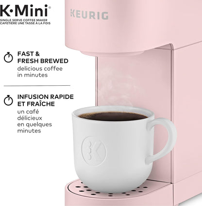 Keurig K-Mini Single Serve K-Cup Pod Coffee Maker, Featuring An Ultra-sleek Design, Dusty Rose