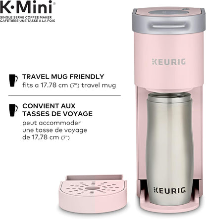 Keurig K-Mini Single Serve K-Cup Pod Coffee Maker, Featuring An Ultra-sleek Design, Dusty Rose