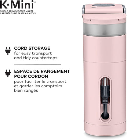 Keurig K-Mini Single Serve K-Cup Pod Coffee Maker, Featuring An Ultra-sleek Design, Dusty Rose