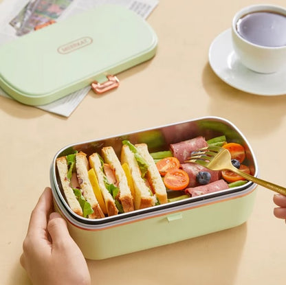 Purilite Select 220V Electric Lunch Box – Portable Thermal Bento Food Warmer with Stainless Steel Container, Water-Free Heating, Leakproof Seal (900ml) - PuriLite