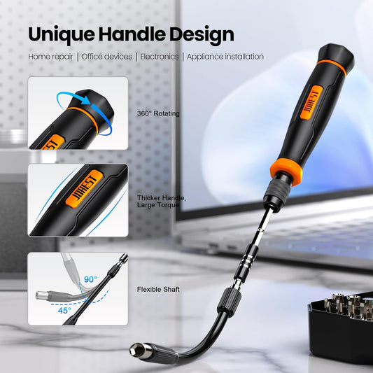 152-in-1 Precision Screwdriver Set, Magnetic Mini Tool Kit with Torx, Triwing, Pentalobe and Multi-Bits, Repair Kit for Electronics, Laptops, Phones, RC, and Gaming Consoles - PuriLite