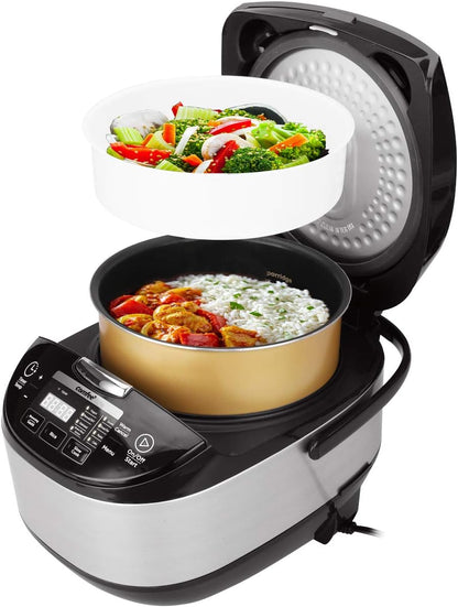 COMFEE' Rice Cooker, Japanese Large Rice Cooker with Fuzzy Logic Technology, 11 Presets, 10 Cup Uncooked/20 Cup Cooked, Auto Keep Warm, 24-Hr Delay Timer