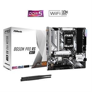 ASRock Motherboard B650M Pro RS WiFi AMD B650 AM5 Maximum 128GB DDR5 PCIe Micro ATX