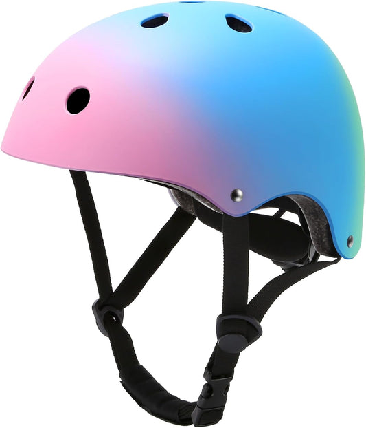 Kids Toddler Bike Helmet, Adjustable Bicycle Helmet for Girls Boys Ages 3-5-8-14 Years Old, Multi-Sports for Cycling Skateboard Scooter Skating