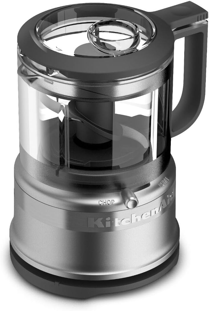 KitchenAid KFC3516CU 3.5 Cup Food Chopper, Contour Silver