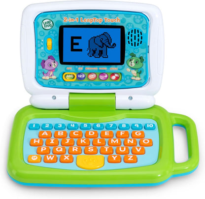 2-in-1 Educational Laptop and Touch Tablet Toy for Toddlers Ages 2–5, Interactive Learning with Letters, Numbers, Music, and Games