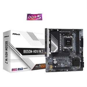 ASRock Motherboard B650M-HDV/M.2 AMD B650 AM5 Max64GB DDR5 Micro ATX