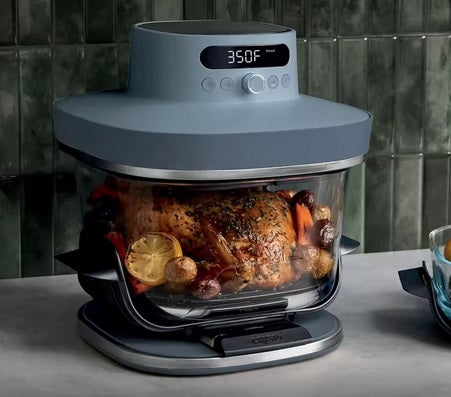 Purilite Select 6-in-1 Glass Air Fryer 6QT & 2.5QT – 450°F High Heat, Multi-Function Countertop Oven, Microwave & Dishwasher Safe Containers - PuriLite