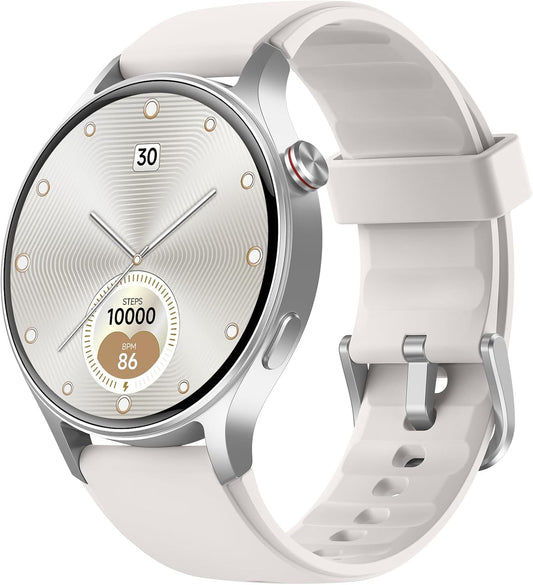 aeac Smart Watch for Women, AMOLED Ultra-Clear Screen Activity Trackers with Heart Rate/Sleep/SpO2 Monitor, Smartwatch for iPhone/Samsung/Android, 110+ Sport Modes (Gray, S/M/L, Gray)
