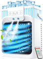 Portable Air Conditioner, Air Conditioner Portable with 3 Speeds, 3 Mist Settings, 1200ml XL Water Tank, 2~8h Timer, Portable Ac Unit, Small Mini Air Conditioner, Personal Air Cooler Fan for Bedroom