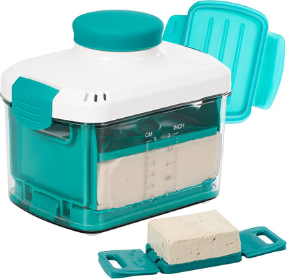 Noya Adjustable Tofu Press - Vegan Tofu Presser to Speed up Removing Water from Silken, Firm, and Extra Firm Tofu in 10-30mins Without Crack - Bpa Free