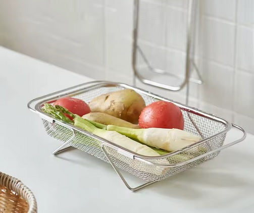 Purilite Select Stainless Steel Telescopic Sink Draining Rack – Adjustable Kitchen Sink Organizer for Tableware, Dishes & Chopsticks - PuriLite