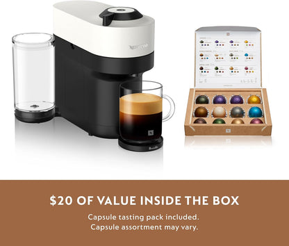 Nespresso Vertuo Pop+ Coffee and Espresso Machine by Breville - Coconut White