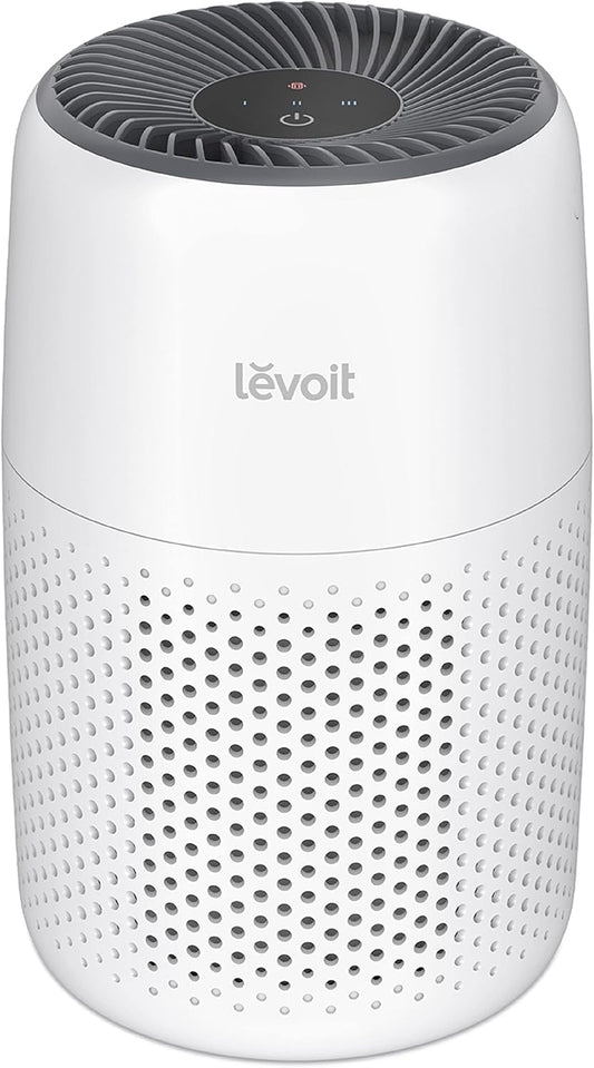 LEVOIT Air Purifiers for Bedroom Home, HEPA Freshener Filter Small Room Cleaner with Fragrance Sponge for Smoke, Allergies, Pet Dander, Odor, Dust Remover, Office, Desktop, Table Top, Core Mini, White
