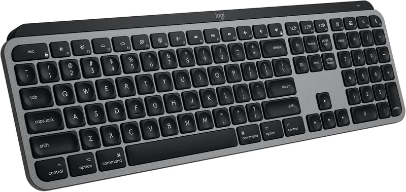 Logitech MX Keys S for Mac, Wireless Keyboard, Fluid, Precise Laptop-Like Typing, Programmable Keys, Backlit, Bluetooth USB C Rechargeable for MacBook Pro, MacBook Air, iMac, iPad - Space Grey