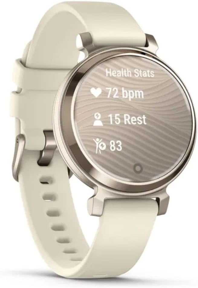 Garmin Lily 2, Small and Stylish Smartwatch, Hidden Display, Patterned Lens, Up to 5 Days Battery Life, Coconut