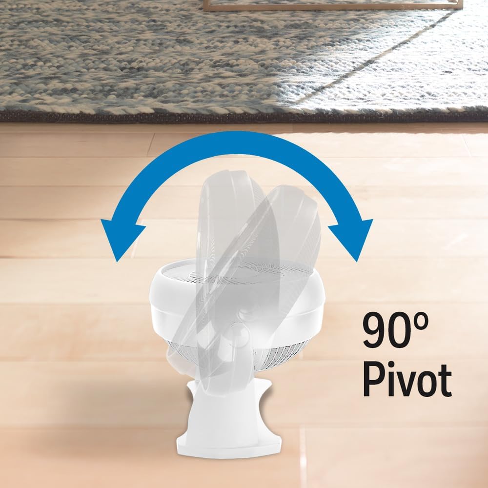 Honeywell HT-904 Tabletop Air-Circulator Fan, White