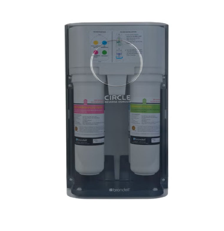 Brondell H2O+ Circle RC100-BN Reverse Osmosis Water Filtration System, 4-Stage, Chrome