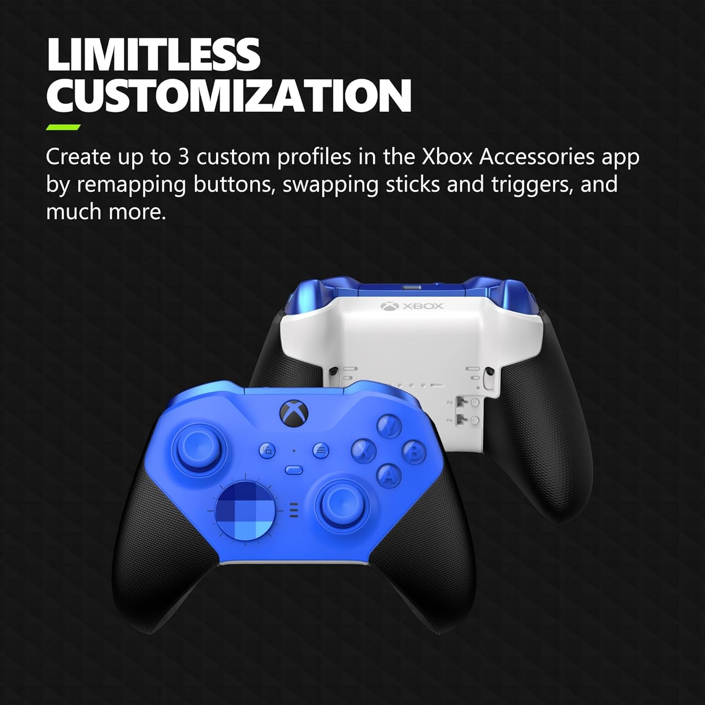 Xbox Elite Series 2 Core Wireless Gaming Controller – Blue Series X|S, One, Windows PC, Android, and iOS