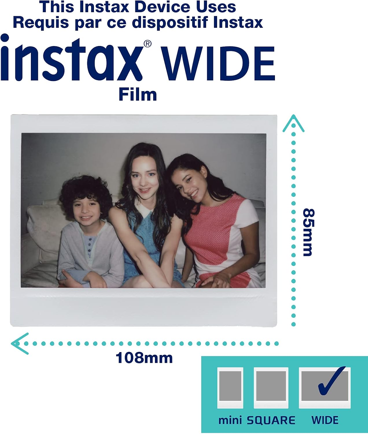 Fujifilm Instax Wide Link Smartphone Printer in Ash White | 16719550