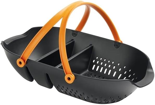 Fiskars Harvest Basket, Container for Gardening and Harvesting, Garden Tool with Ergonomic Handles and Collander