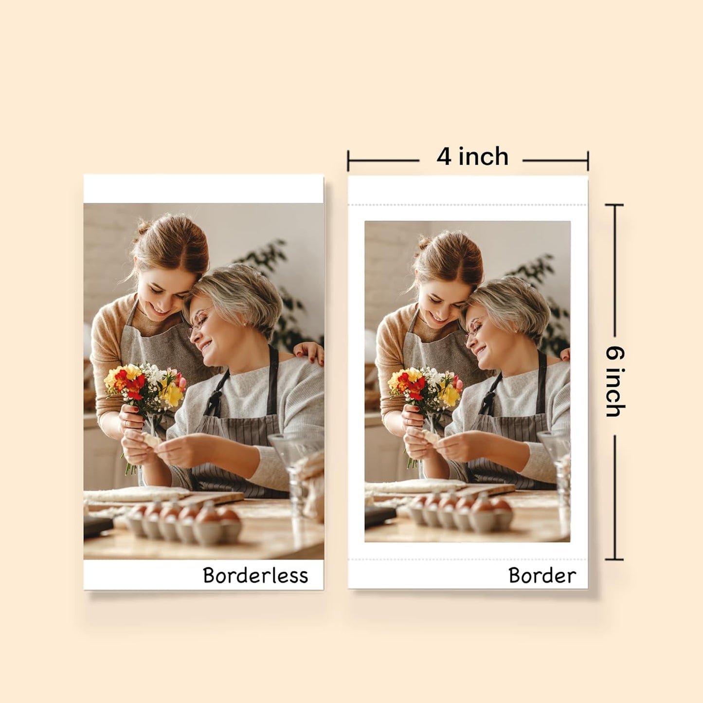 KODAK Dock Plus 4PASS Instant Photo Printer (4x6 inches) + 90 Sheets Bundle (10 Initial Sheets + 80 Sheets Pack)