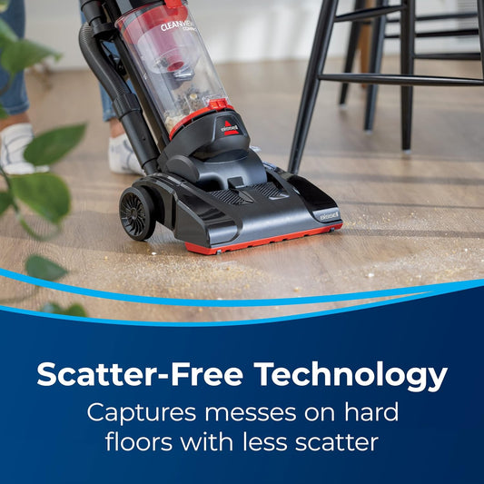 BISSELL CleanView Compact Upright Vacuum, 3508B Red - PuriLite
