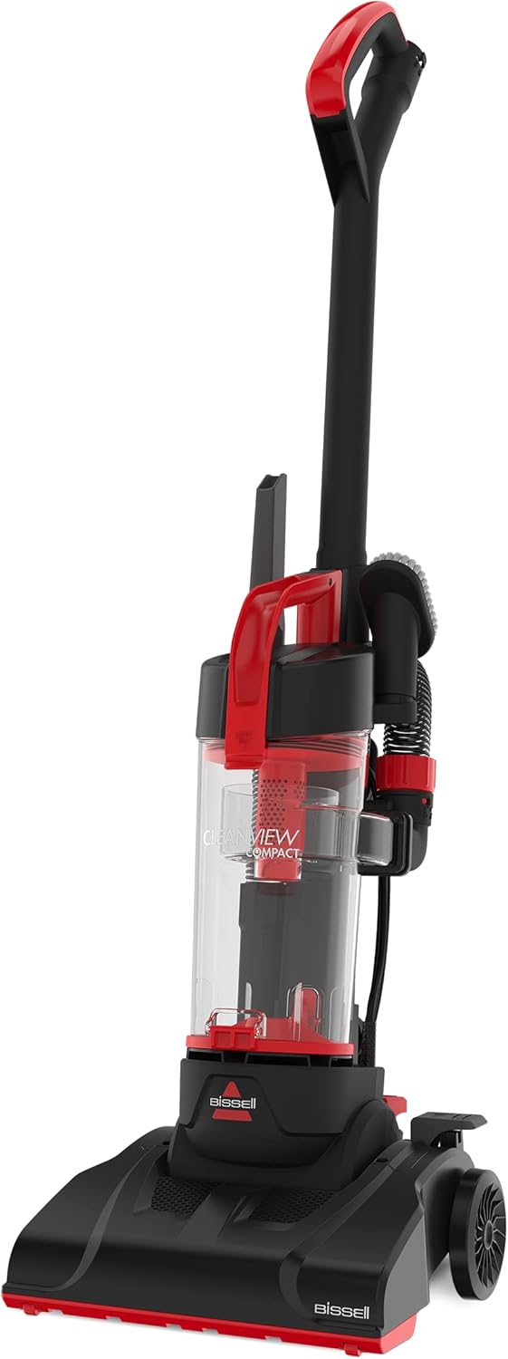 BISSELL CleanView Compact Upright Vacuum, 3508B Red