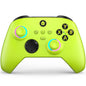 W&O Wireless Controller Compatible With Xbox One, Xbox Series X/S, Xbox One X/S, PC, With RGB LED Light, Mappable Buttons, 3.5mm Headphone Jack, With 2.4GHZ Wireless Adapter Gamepad （Electric Volt）