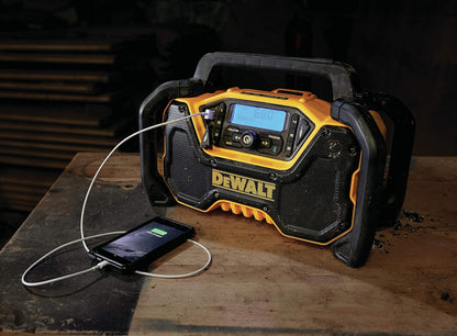 DEWALT 12V/20V MAX* Portable Radio, Bluetooth, Cordless, Jobsite, Tool Only (DCR028B)