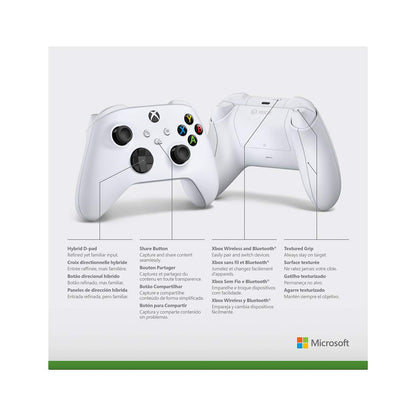 Microsoft Xbox Series S or X Wireless Controller Robot White plus VGSION battery