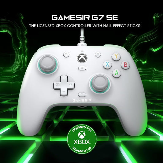 GameSir G7 SE Wired Controller for Xbox Series X|S, Xbox One & Windows 10/11, Plug and Play Gaming Gamepad with Hall Effect Joysticks/Hall Trigger, 3.5mm Audio Jack - PuriLite