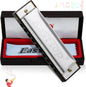 East top Harmonica, C Key Blues Harmonica for Beginners and Adults, 10 Holes Mouth Organ Blues Harp Diatonic Harmonica for For Kids Christmas' Gift
