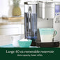 Cuisinart Premium Coffee Maker, Single Serve 72-Oz Reservoir, Programmable Brewing & Hot Water Dispenser, Silver (SS-10C)