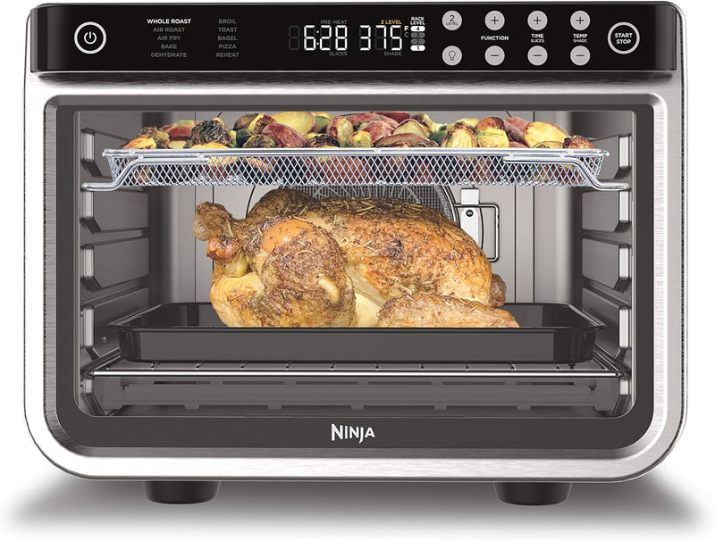 Ninja DT201C, Foodi 10-in-1 XL Pro Air Fry Oven, Stainless steel, 1800W (Canadian version)