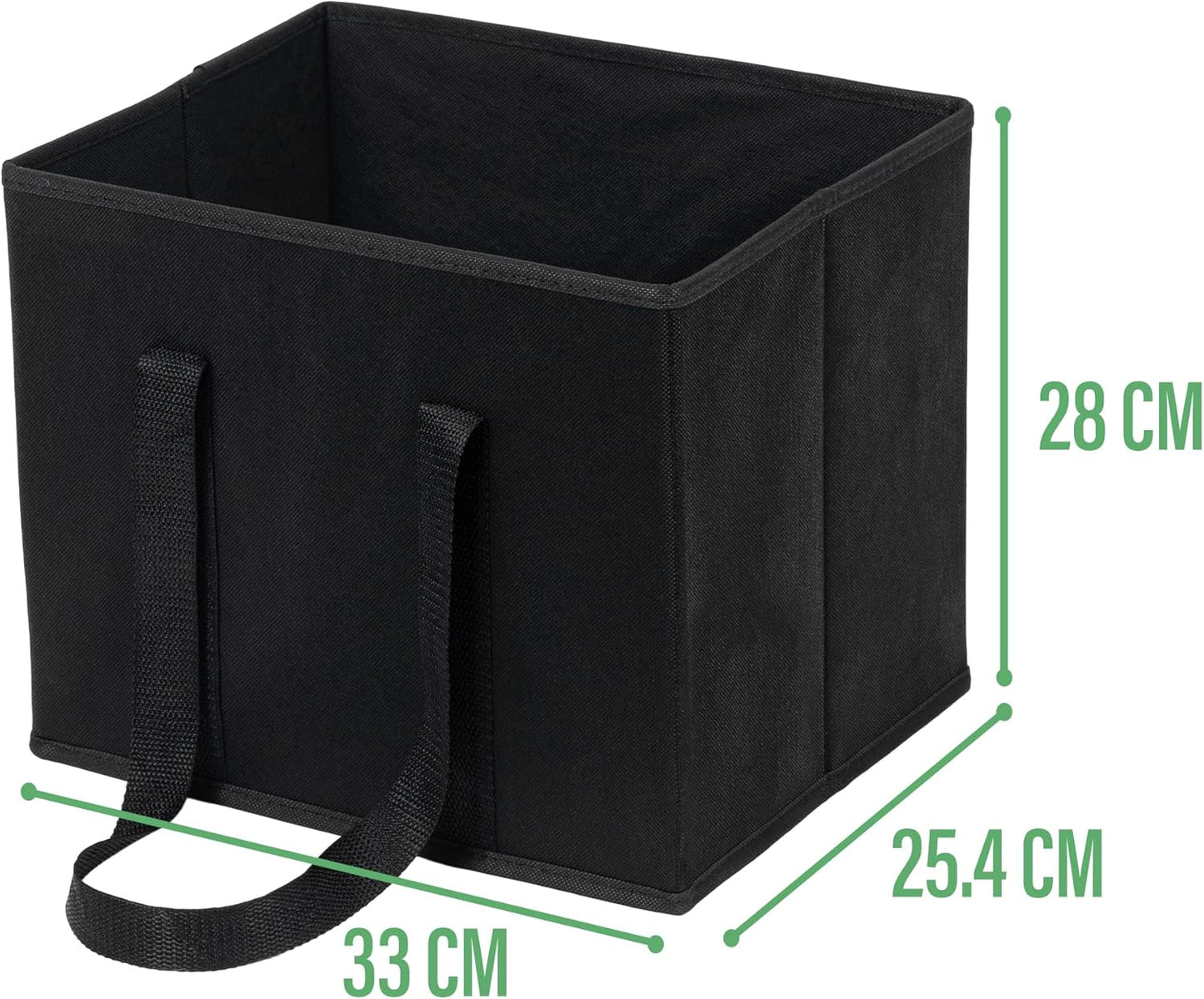 VENO 3-Pack Reusable Grocery Bag, Heavy Duty Shopping Bag, Shopping Cart Organizer, Foldable Grocery Tote Bag with Reinforced Hard Bottom