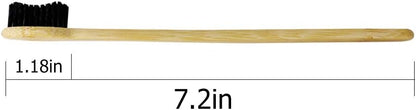 Super Hard Toothbrush Bamboo Toothbrush For Adult Hard Bristles Manual Toothbrush Pack of 6