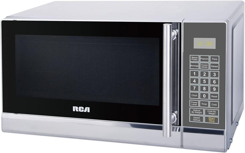 RCA 0.7 Cubic Foot Microwave, Stainless Steel Design