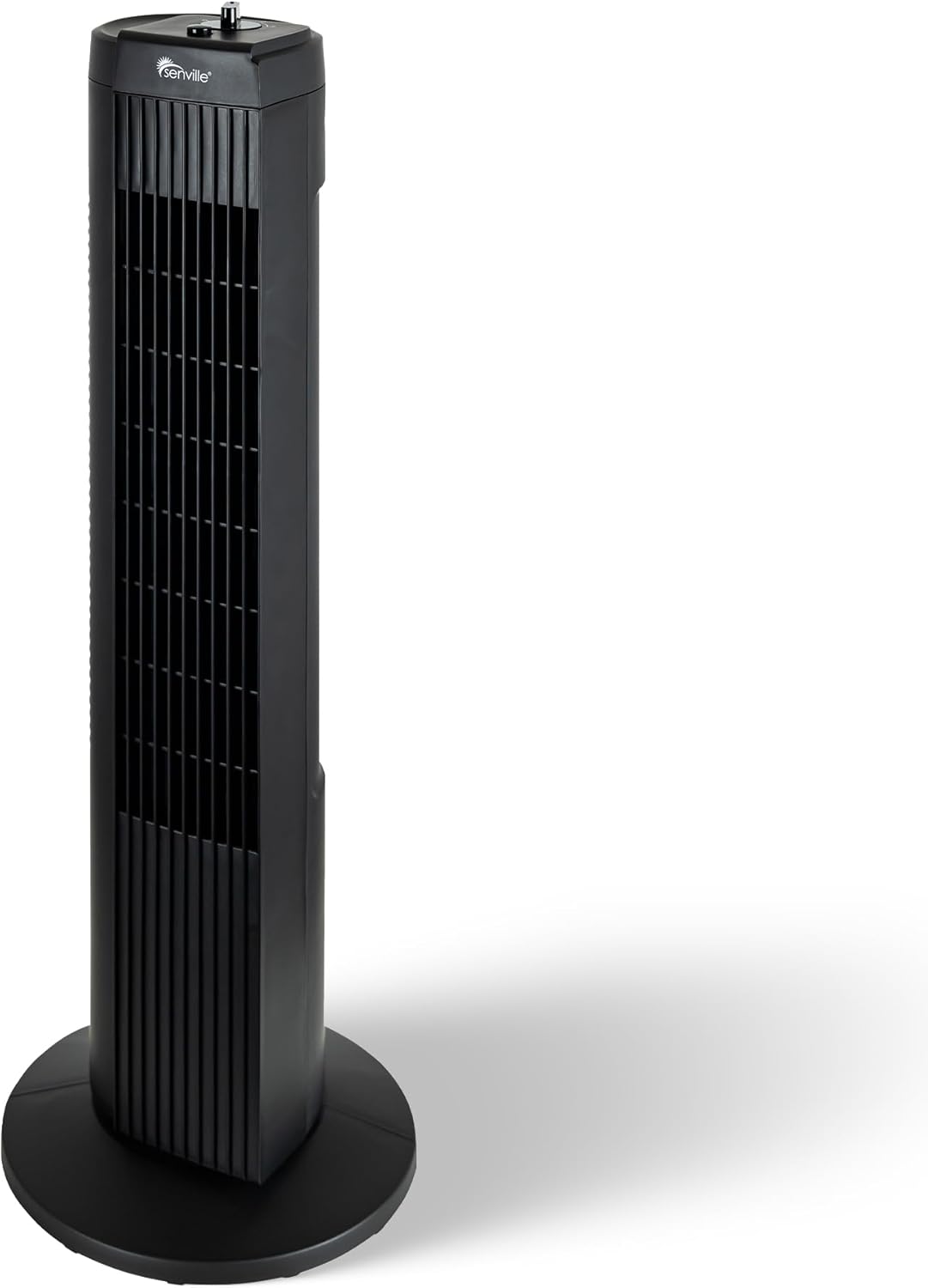 Senville 27" Standing Fan for Bedroom and Home with 60° Oscillation, 3 Speed, Compact Space-Saving Design, SENFZ10-19M
