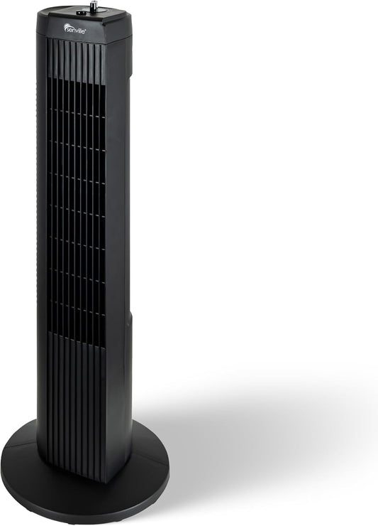 Senville 27" Standing Fan for Bedroom and Home with 60° Oscillation, 3 Speed, Compact Space-Saving Design, SENFZ10-19M