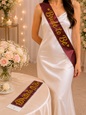 Bride To Be Sash | Happy Birthday Sash | Bridal Shower Sash | Bachelorette Party Sash | Birthday Party Celebration Sash | Premium Quality Multiple Colors