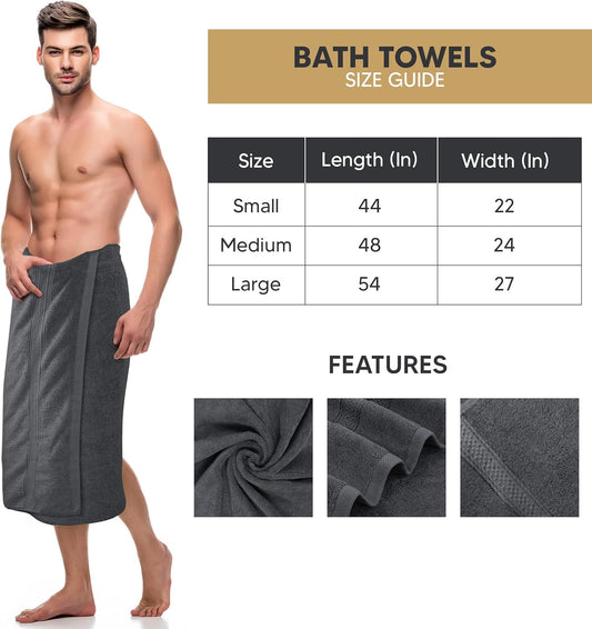Utopia Towels 4 Pack Premium Bath Towels Set, (27 x 54 Inches) 100% Ring Spun Cotton 600GSM, Lightweight and Highly Absorbent Quick Drying Towels, Perfect for Daily Use (Grey) - PuriLite