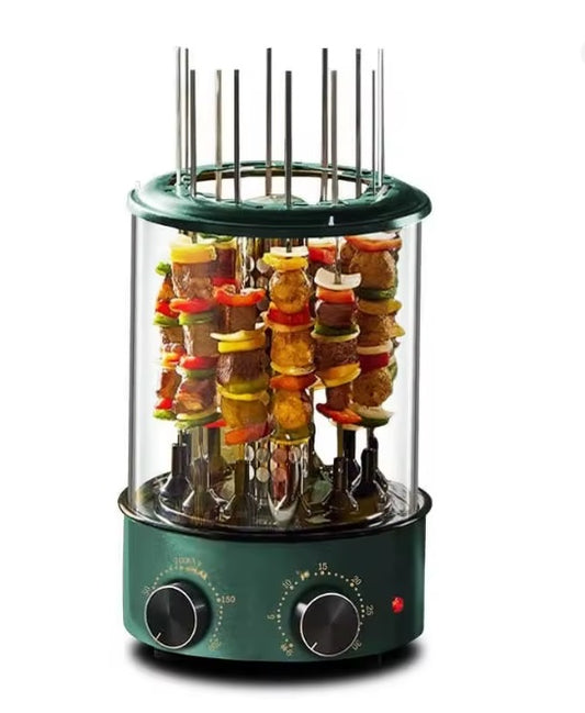 Purilite Select Electric Smokeless BBQ Skewer Grill with Automatic Rotating System – 12 Skewer Indoor Barbecue Grill for Home Cooking - PuriLite